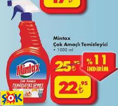 MİNTAX ÇOK AMAÇLI TEMİZLEYİCİ